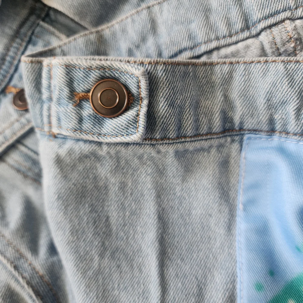Peanuts Blue Jean Jacket with Cartoon Graphic